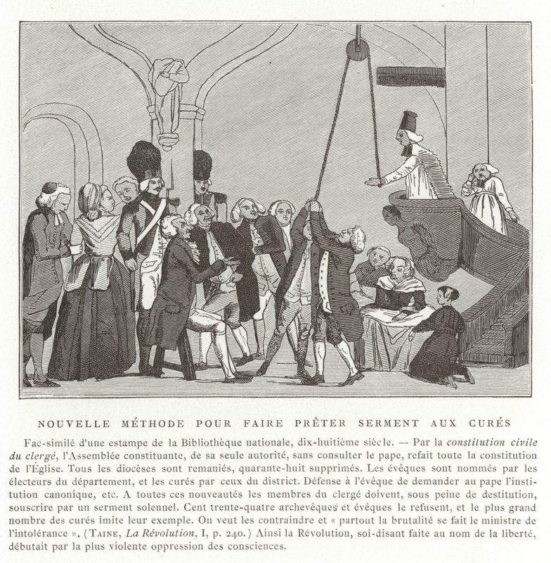 New Method of Administering Oaths to Priests, French Revolution by French School