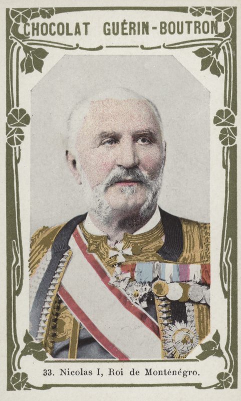 Nicholas I, King of Montenegro by French School