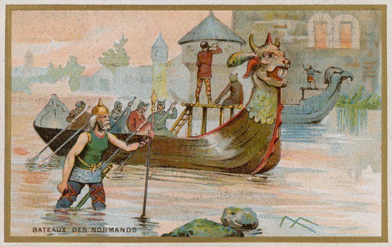 Norman boats by French School