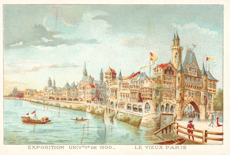 Old Paris, Exposition Universelle 1900, Paris by French School