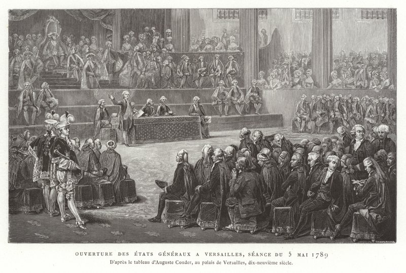 Opening of the Estates General, Versailles, 5 May 1789 by French School