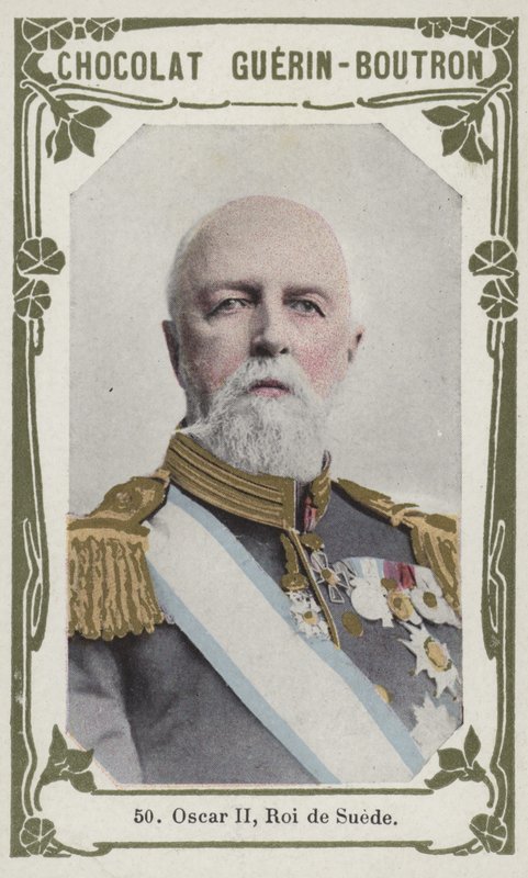 Oscar II, King of Sweden by French School