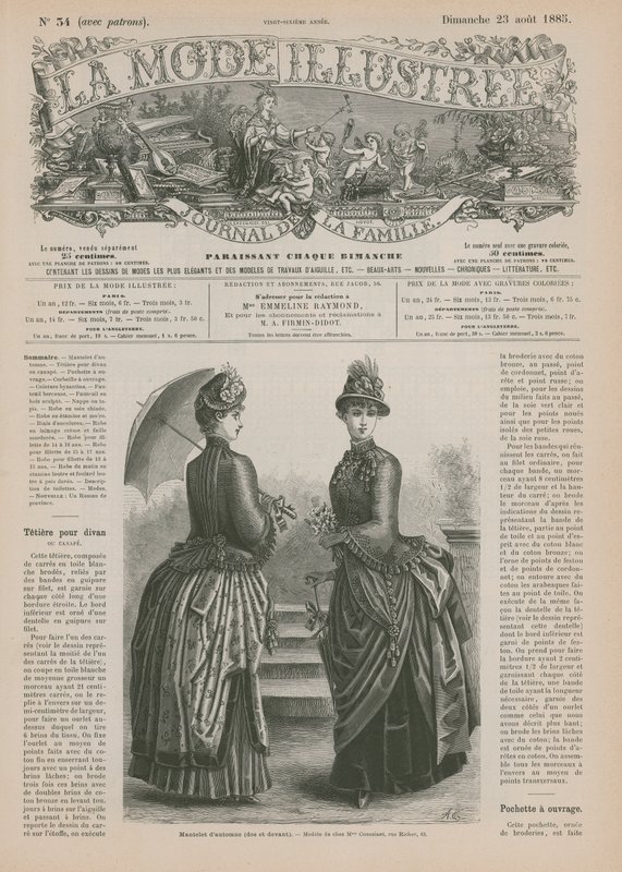 Page from La Mode Illustrée by French School