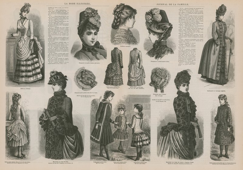 Page from La Mode Illustrée by French School