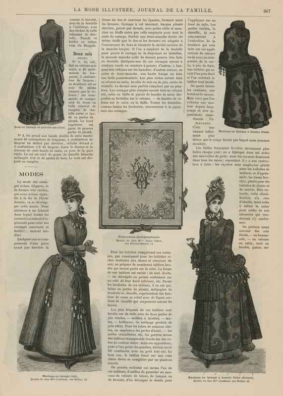 Page from La Mode Illustree by French School
