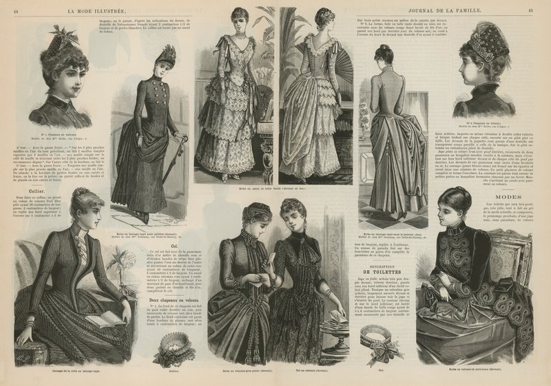 Page from La Mode Illustree by French School