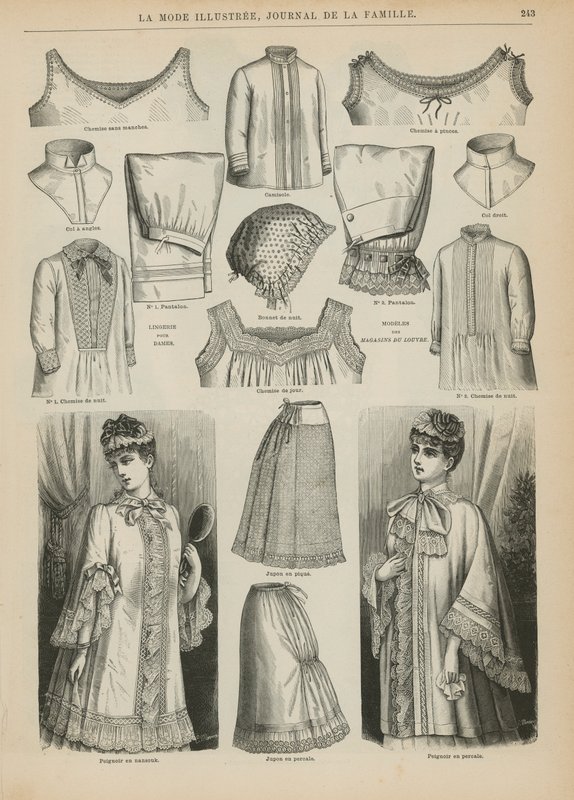 Page from La Mode Illustree, 1885 by French School