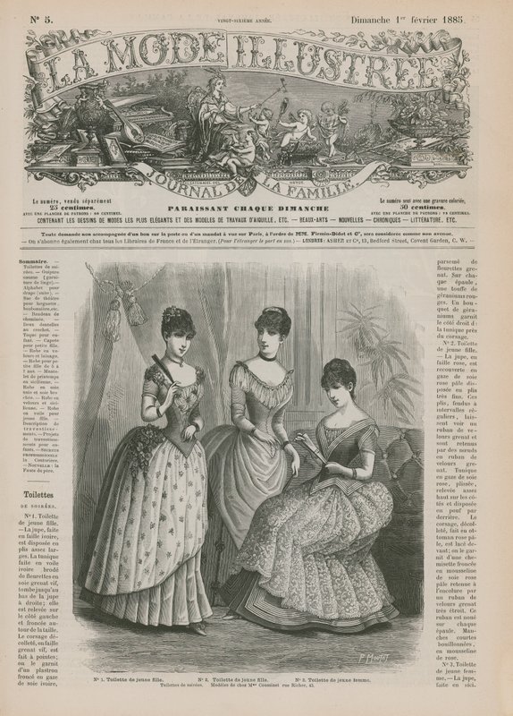 Page from La Mode Illustree by French School