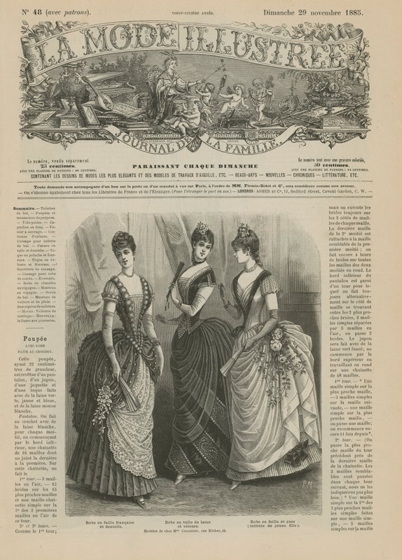 Page from La Mode Illustree by French School