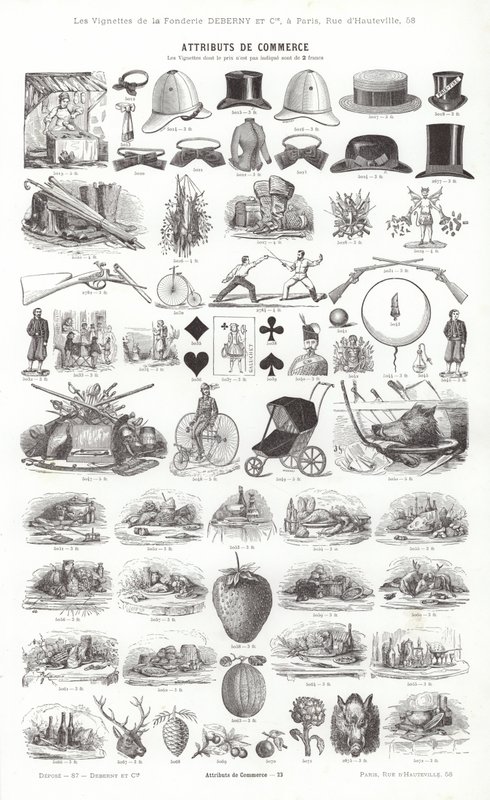 Page from Vignettes Typographiques by French School