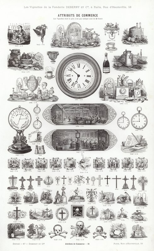 Page from Vignettes Typographiques by French School