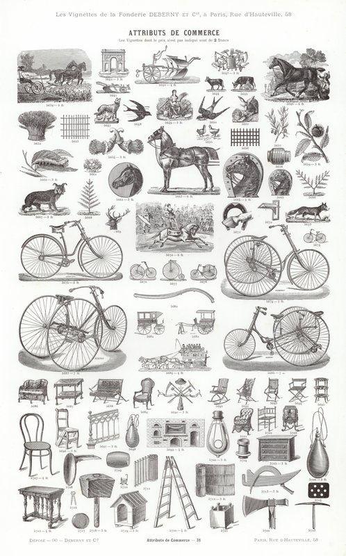 Page from Vignettes Typographiques by French School