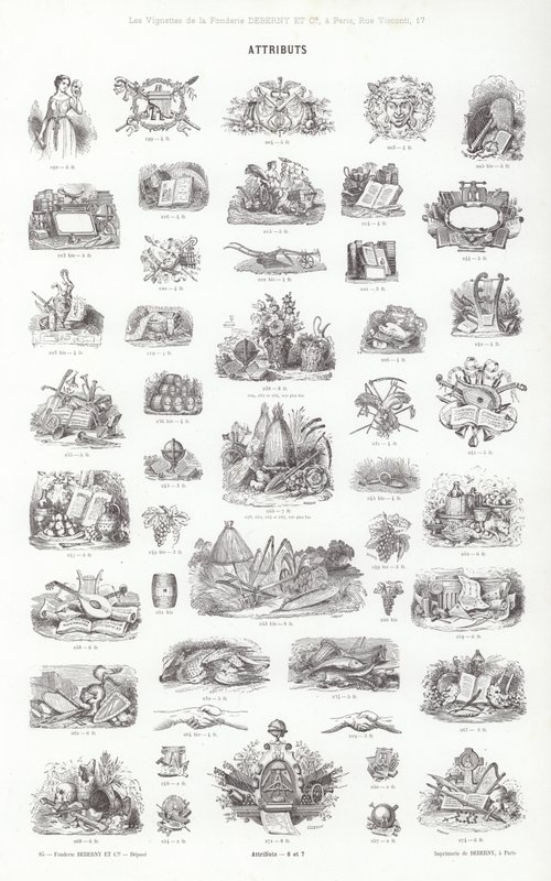 Page from Vignettes Typographiques by French School