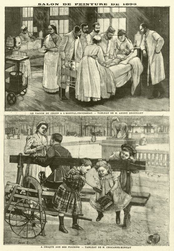 Paintings exhibited at the Paris Salon of 1895 by French School