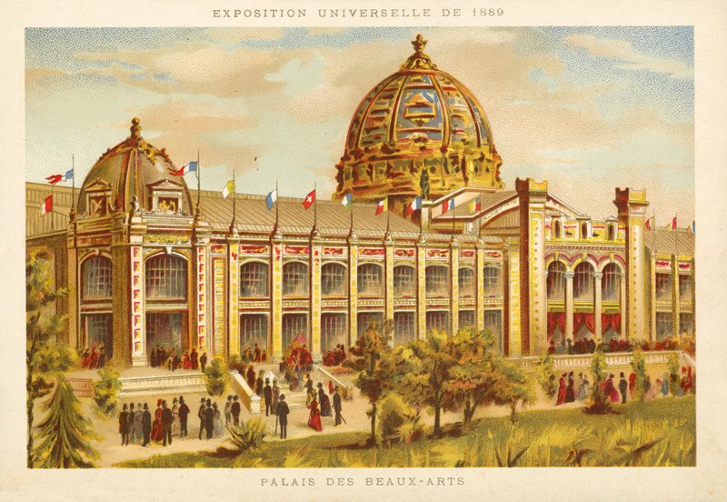 Palace of Fine Arts, Exposition Universelle 1889, Paris by French School