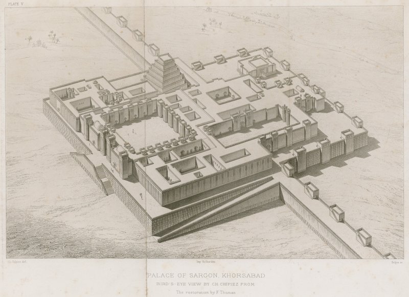 Palace of Sargon Khorsabad by French School