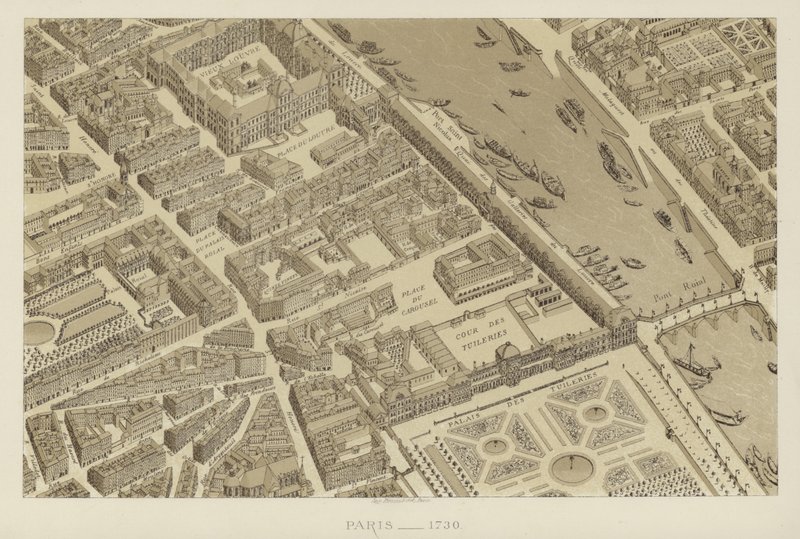 Paris, 1730 by French School