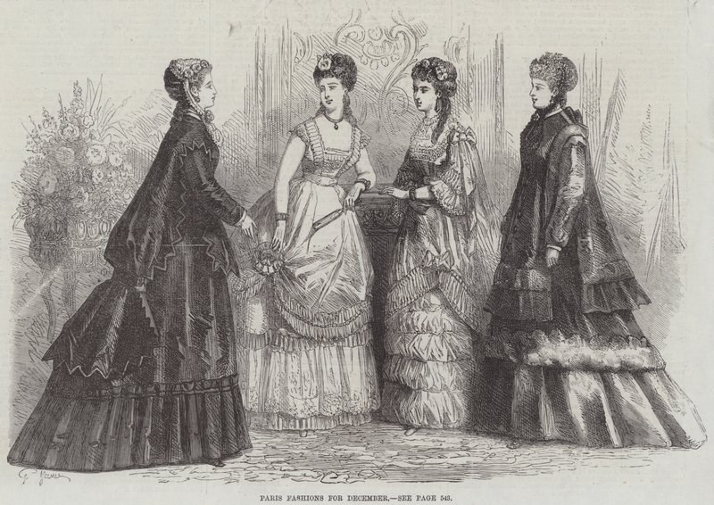 Paris Fashions for December by French School