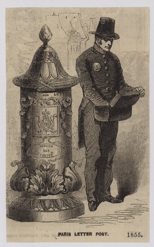 Paris Letter Post, 1855 by French School