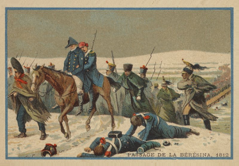 Passage of the Berezina, 1812 by French School