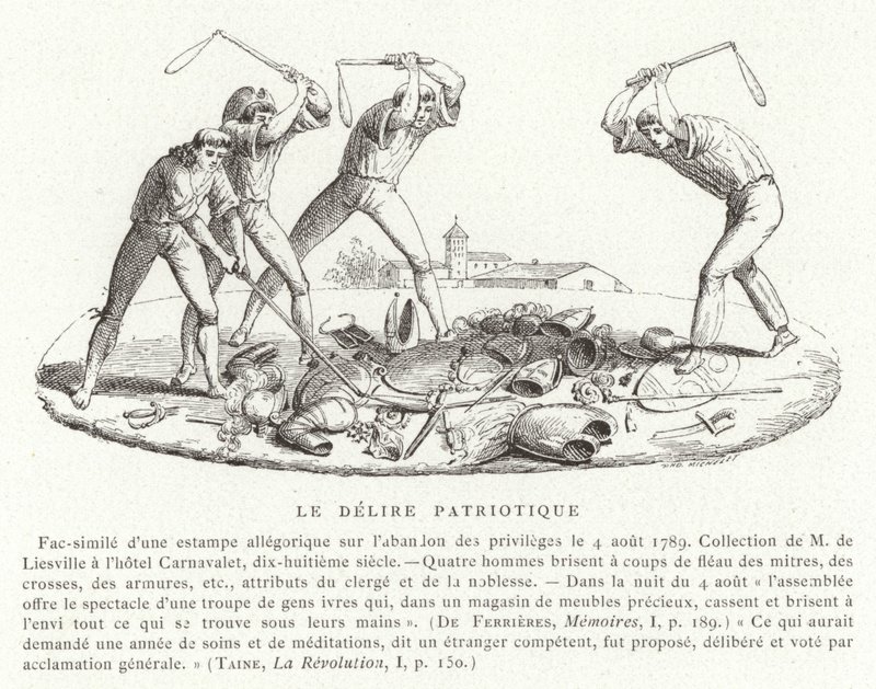 Patriotic Delirium, French Revolution, August 1789 by French School