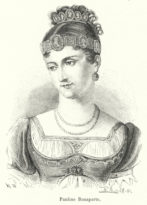 Pauline Bonaparte (engraving) by French School