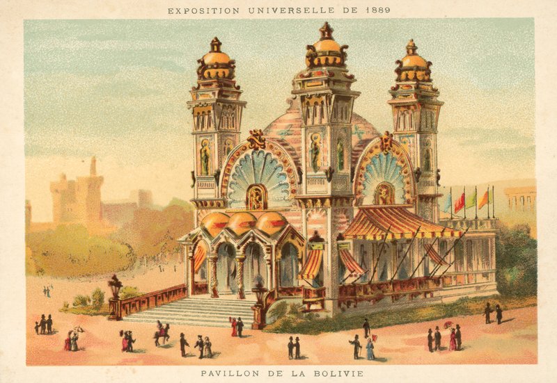 Pavilion of Bolivia, Exposition Universelle 1889, Paris by French School