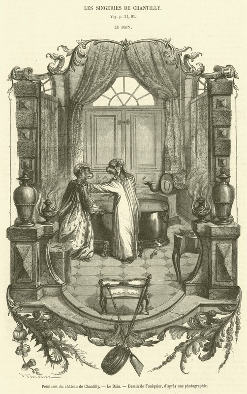 Paintings of the Chateau de Chantilly, The Bath by French School