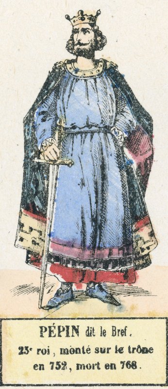 Pepin called the Short, 23rd King, Ascended the Throne in 752, Died in 768 by French School
