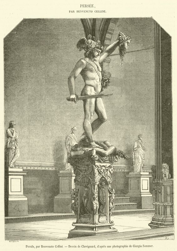 Perseus (engraving) by French School