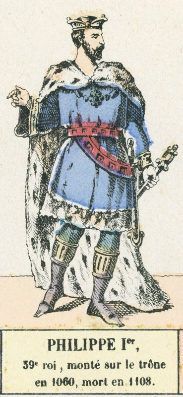 Philip I, 39th King, Ascended the Throne in 1060, Died in 1108 by French School