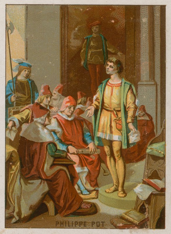 Philippe Pot at the meeting of the Estates General at Tours by French School