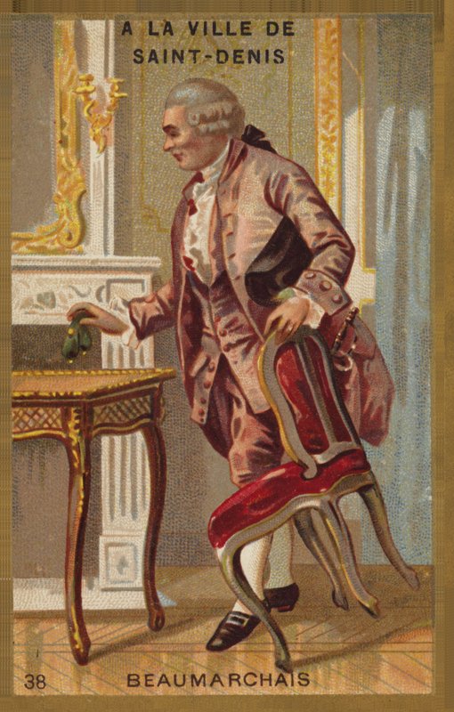 Pierre-Augustin Caron de Beaumarchais at the city of Saint-Denis by French School