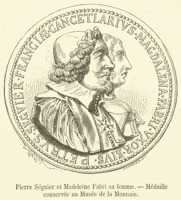Pierre Seguier and Madeleine Fabri His Wife, Medal Preserved at the Monnaie Museum by French School