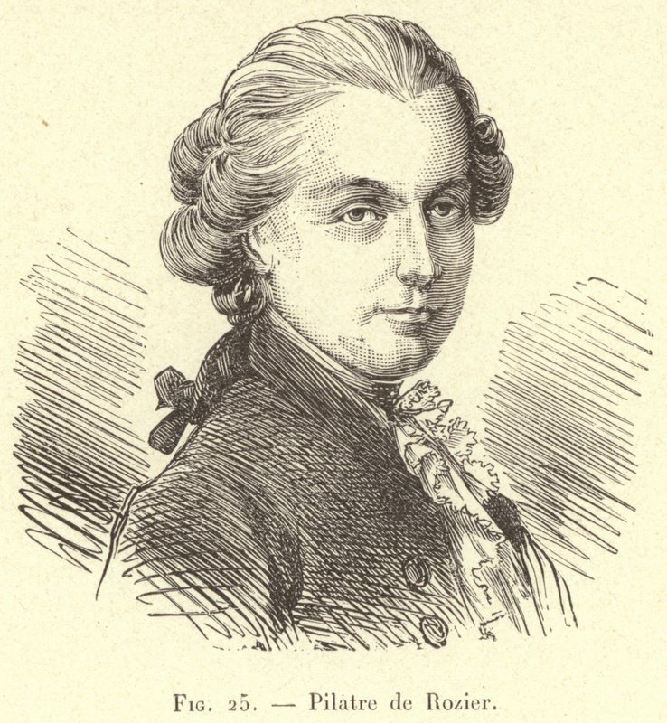 Pilatre de Rozier (engraving) by French School
