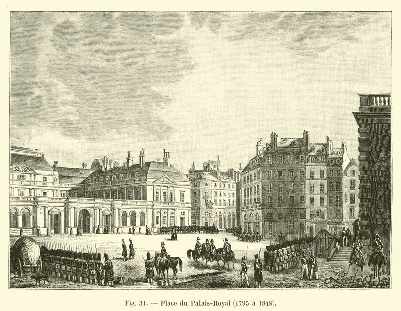 Place du Palais-Royal, 1795 to 1848 by French School