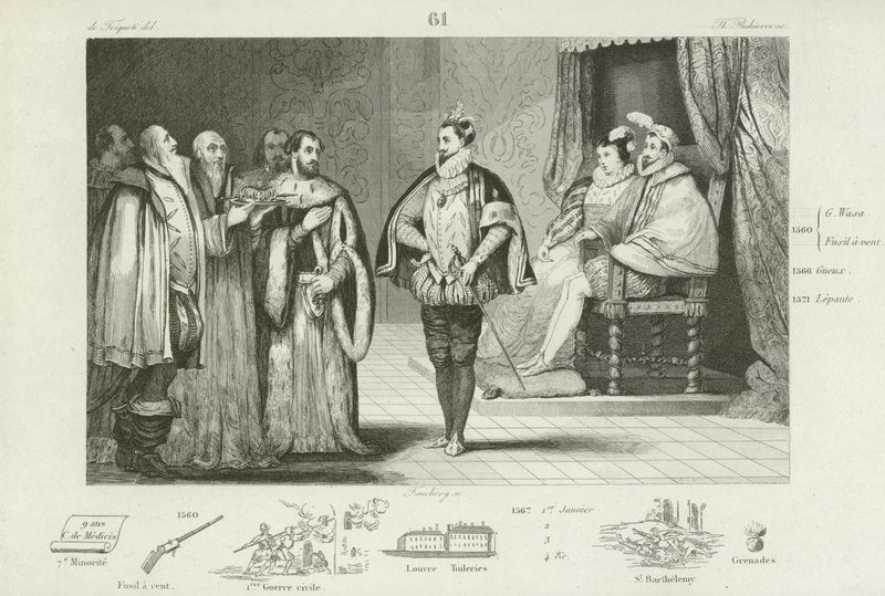 Polish ambassadors informing Henry, Duke of Anjou that he has been elected King of Poland, 1573 by French School
