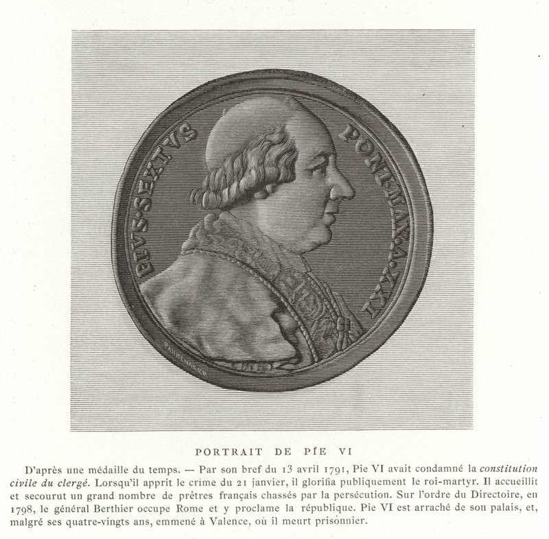 Pope Pius VI by French School