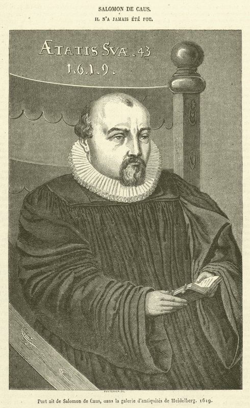 Portrait of Salomon de Caus in the Gallery of Antiquities of Heidelberg by French School