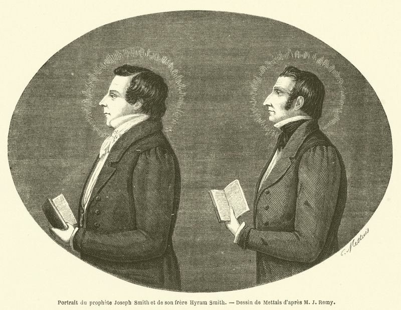 Portrait of the Prophet Joseph Smith and His Brother Hyrum Smith by French School