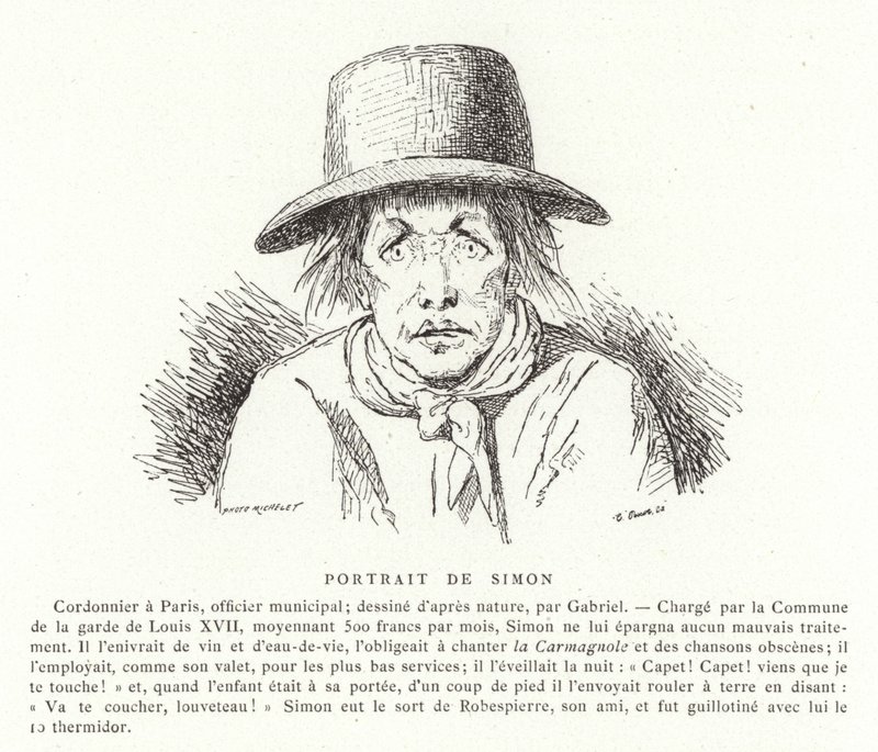 Portrait of Antoine Simon by French School