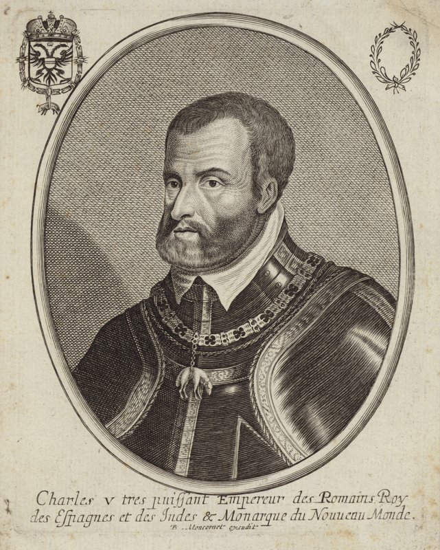 Portrait of Charles V, Holy Roman Emperor by French School