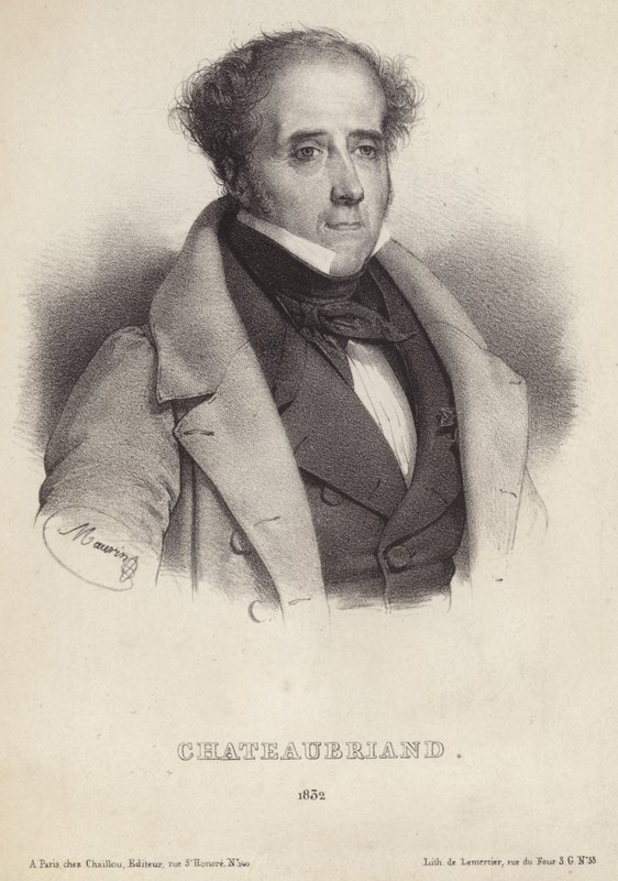 Portrait of Vicomte de Chateaubriand by French School