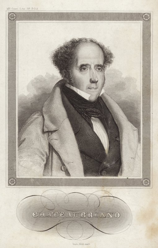 Portrait of Vicomte de Chateaubriand by French School