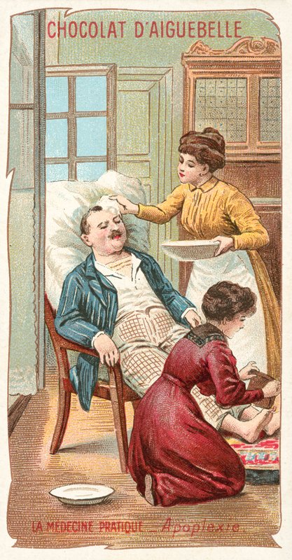 Practical medicine - apoplexy by French School