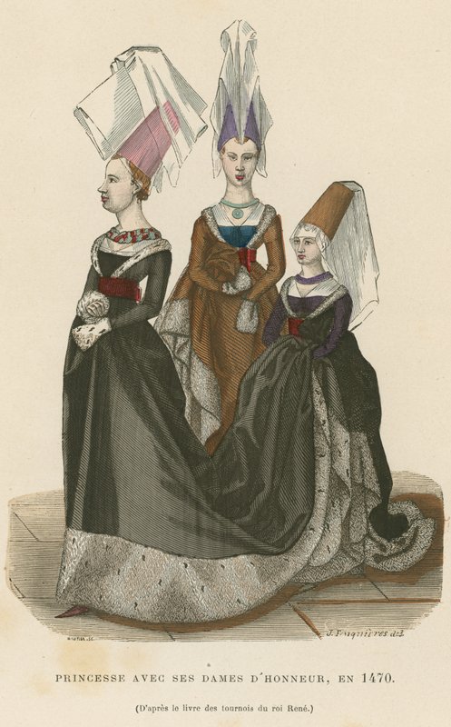 Princess with Her Ladies of Honour, 1470 by French School