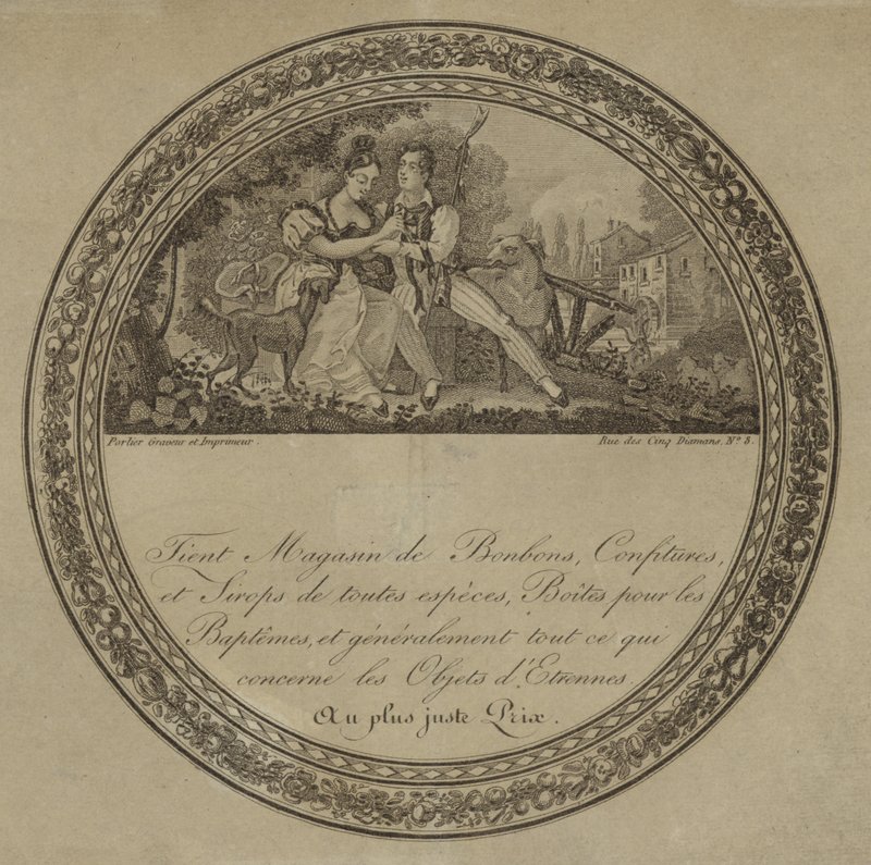 Product Label for a French Sweetshop by French School