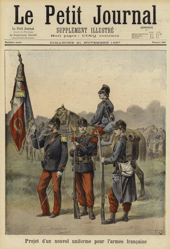 Proposed New Uniform for the French Army, 1897 by French School