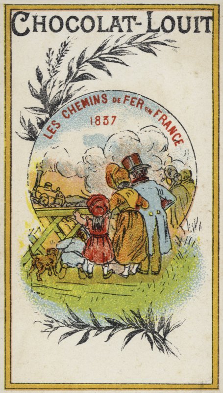 Railways in France, 1837 by French School