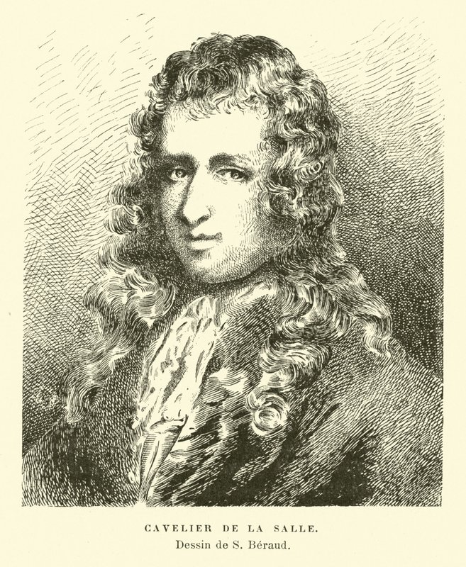 Rene-Robert Cavalier de La Salle, French Explorer by French School